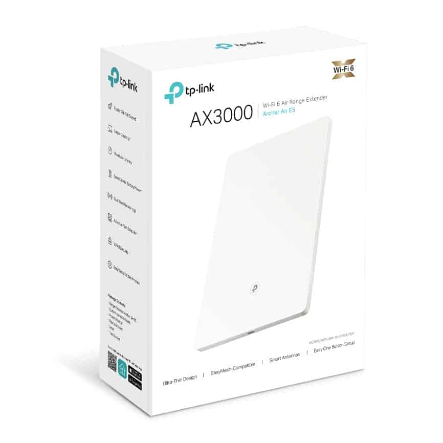 (image for) tp-link Archer Air E5 AX3000 Dual-Band Wi-Fi 6 Air Range Extender